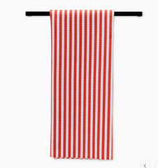 Summer Stripes Red Tea Towel