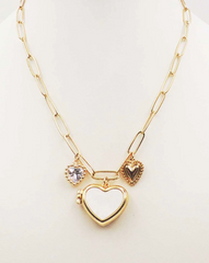 Heart of Gold Charm Necklace