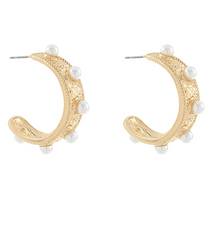 Crowned in Pearls Hoop