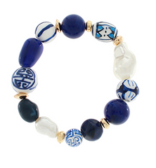 Painted Pearl Bracelet