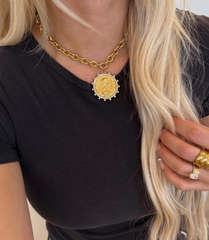 Crown Medallion Necklace