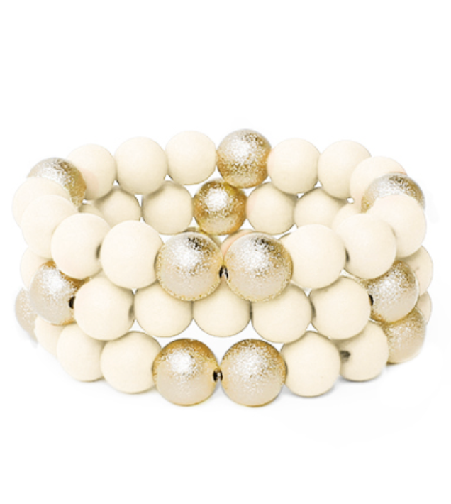 Ivory + Gold Stack