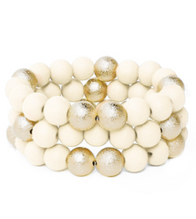 Ivory + Gold Stack