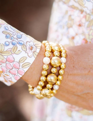 Georgia Mixed Bead Bracelet (14mm + 8 mm)