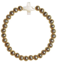 Georgia Pearl Cross Bracelet