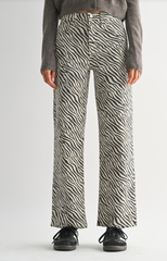 Zebra Vintage Straight Jean