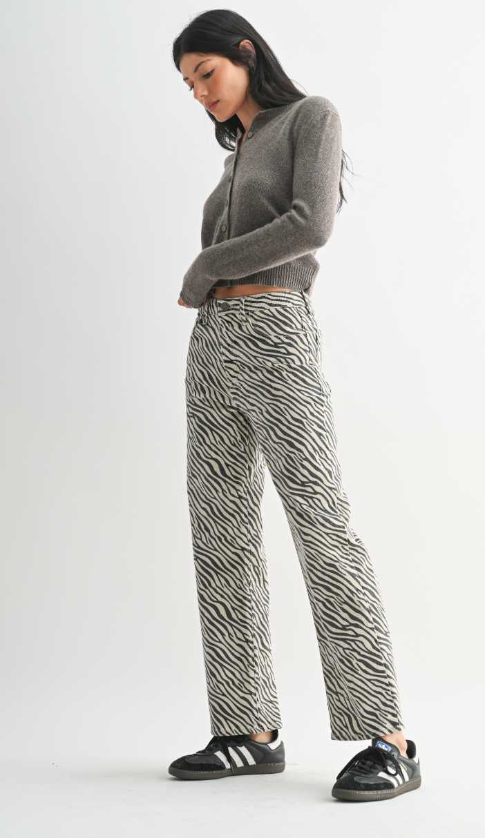 Zebra Vintage Straight Jean
