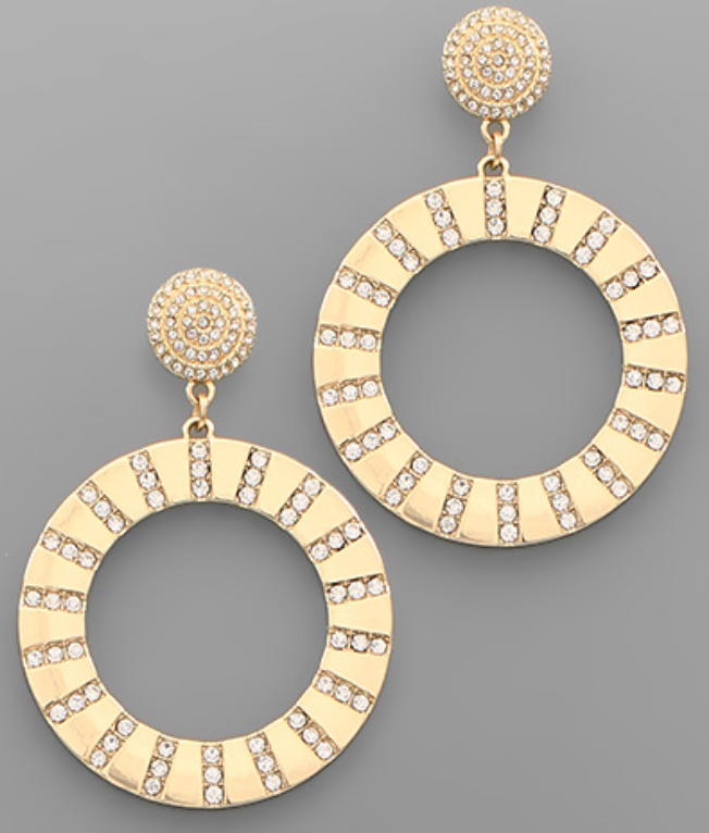 Radiance Circle Drop Earring