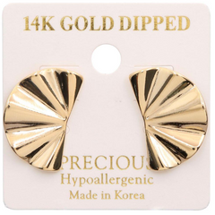 Golden Fanfare Earring