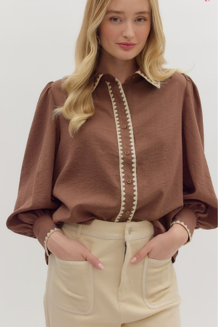 Cocoa Charm Blouse