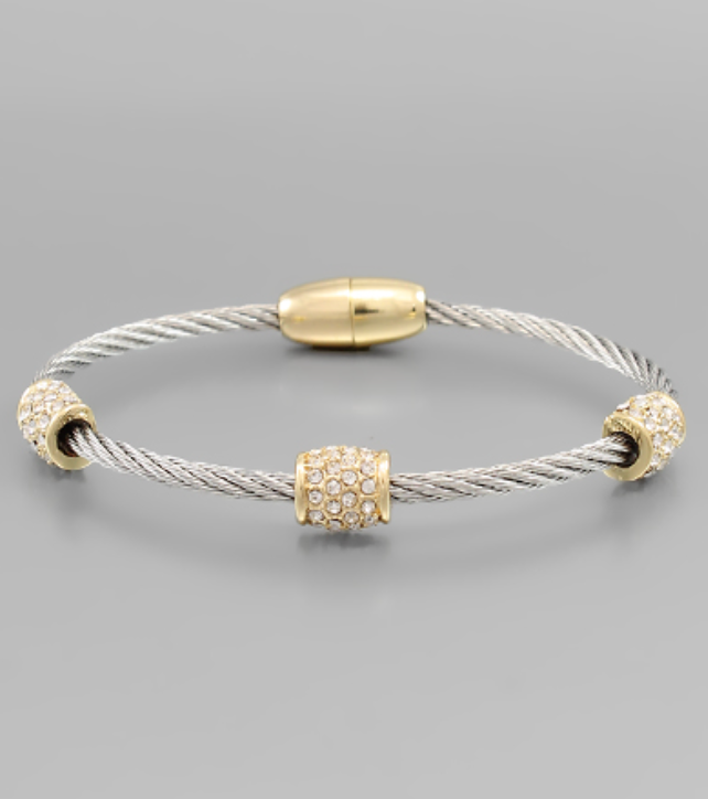 Radiant Cable Sparkle Bracelet