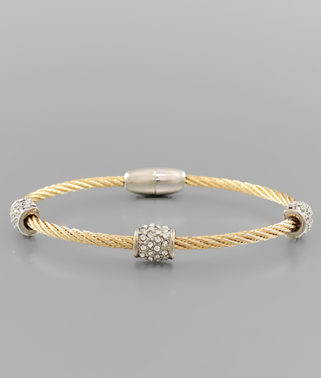 Radiant Cable Sparkle Bracelet