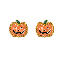 Pumpkin Glow Stud