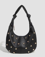 Midnight Stud Hobo Bag