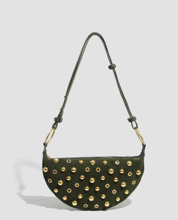 Studded Eclipse Shoulder Bag