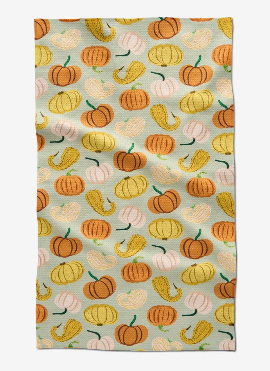 Pumpkins & Gourds Tea Towel