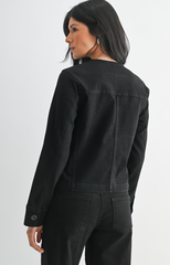 Barrel Denim Jacket (black)
