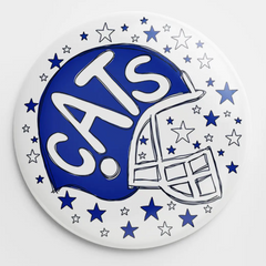 Wildcats Helmet Button