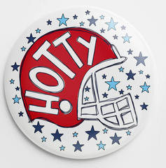 Hotty Toddy Helmet Button