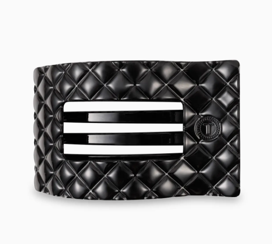 Quilted Flat Rectangle Clip (medium)