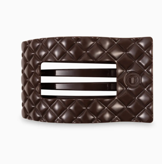 Quilted Flat Rectangle Clip (medium)
