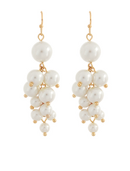 Pearl Grape Drop Earring