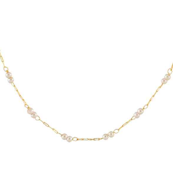 Pearl Station Necklace