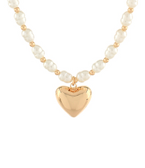 Forever Pearl Heart Necklace