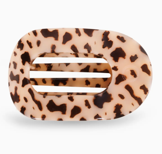 Teleties Flat Round Medium Hair Clip (blonde tortoise)