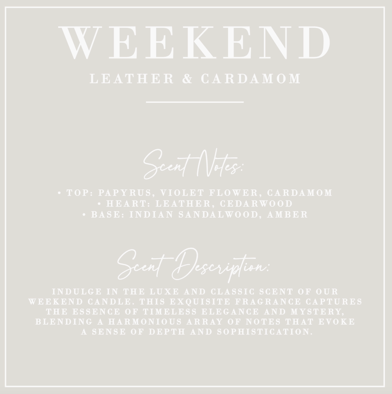 Weekend Luxe Candle (18 oz)