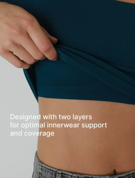 Polished Edge Square Neck Top