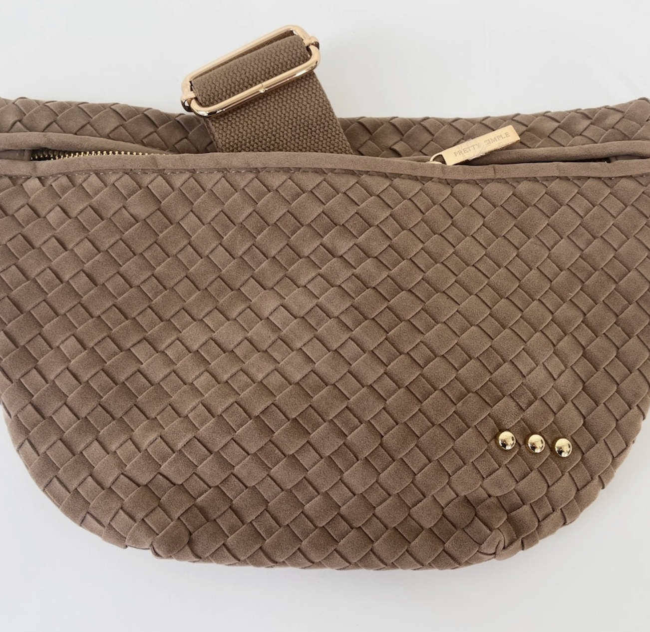 Suede Woven Bum Bag