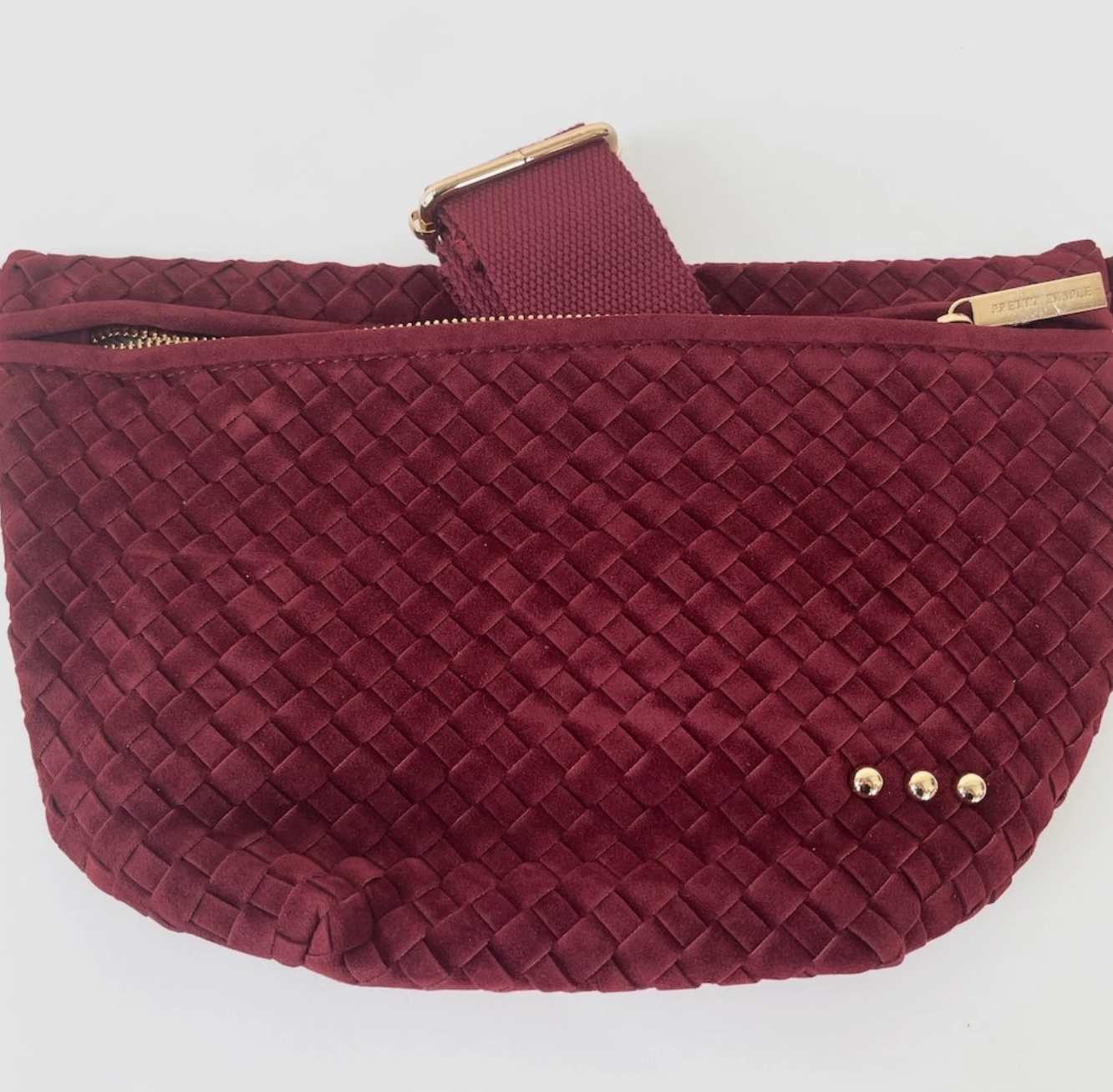 Suede Woven Bum Bag