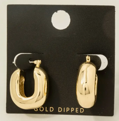 Chic Curve Hoops