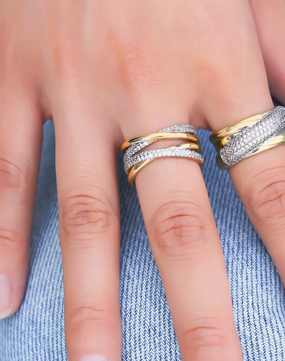 Luna Crossover Ring