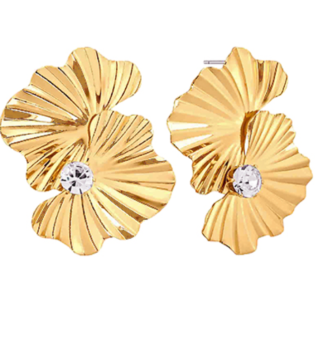 Golden Petal Earring