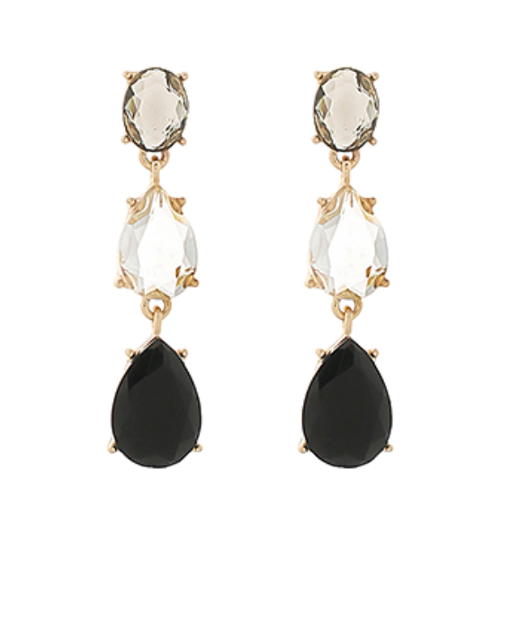 Noir Drop Earring