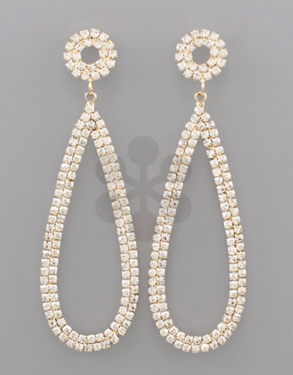 Evening Spark Teardrop Earring