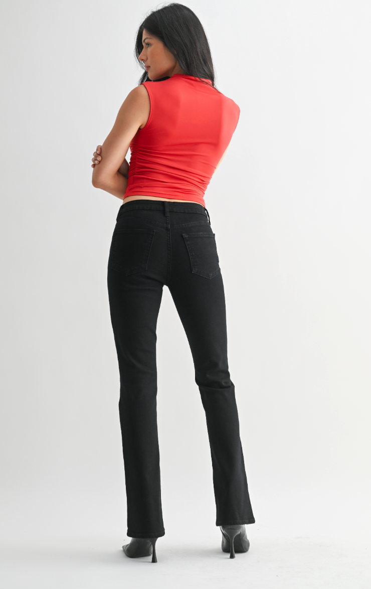 Regular Hem Bootcut (black)