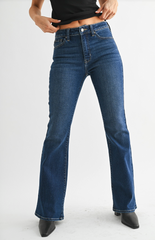 High Rise Flare (dk denim)