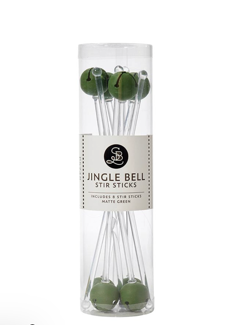 Jingle Bell Stir Sticks (green)