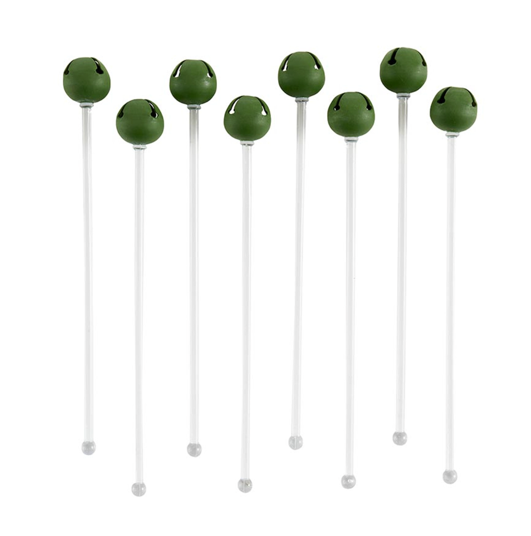 Jingle Bell Stir Sticks (green)