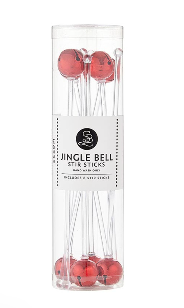 Jingle Bell Stir Sticks (red)