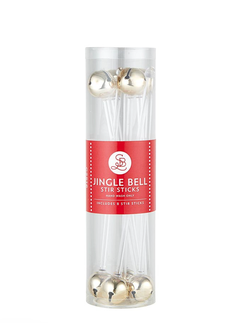 Jingle Bell Stir Sticks (gold)