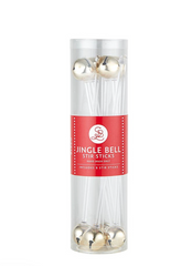 Jingle Bell Stir Sticks (gold)