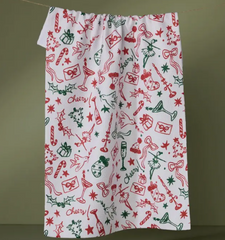 Holiday Doodles Tea Towel