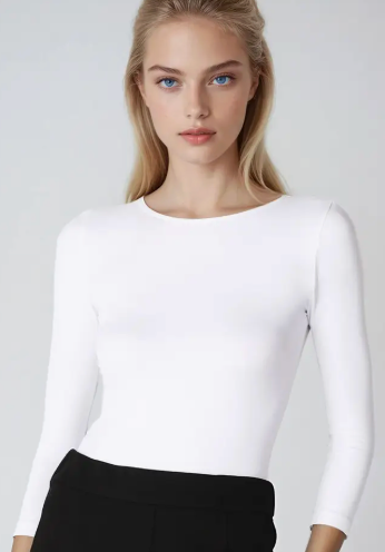 Essential 3/4 Sleeve Crew Top