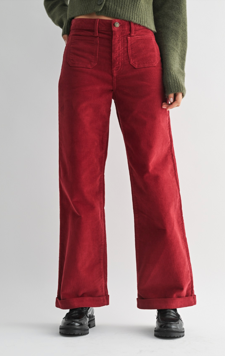 Crimson Cord Denim