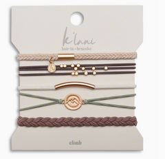 "Climb" Hair Tie Bracelets