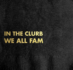 In the Clurb Cocktail Napkin